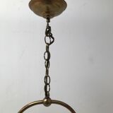 Suspension en laiton lampe à huile vintage