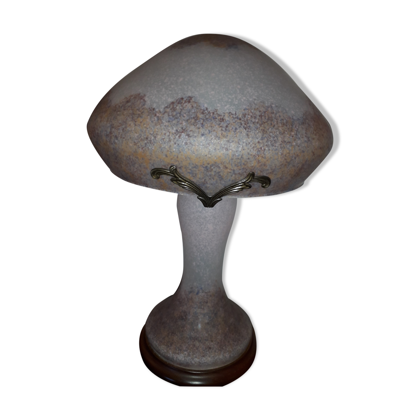 Lampe champignon pâte de verre | Selency