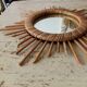 Rattan sun mirror