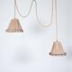 Double Italian draped pendant light, 1960s