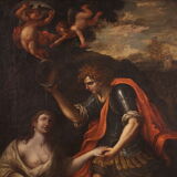 17th century painting, the baptism of Clorinda