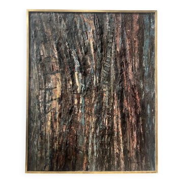 Huile sur toile , Peinture contemporaine de " POLLET LECLERC " XX siècle