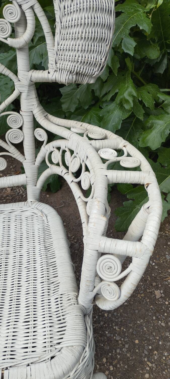 Victorian peacock style armchair