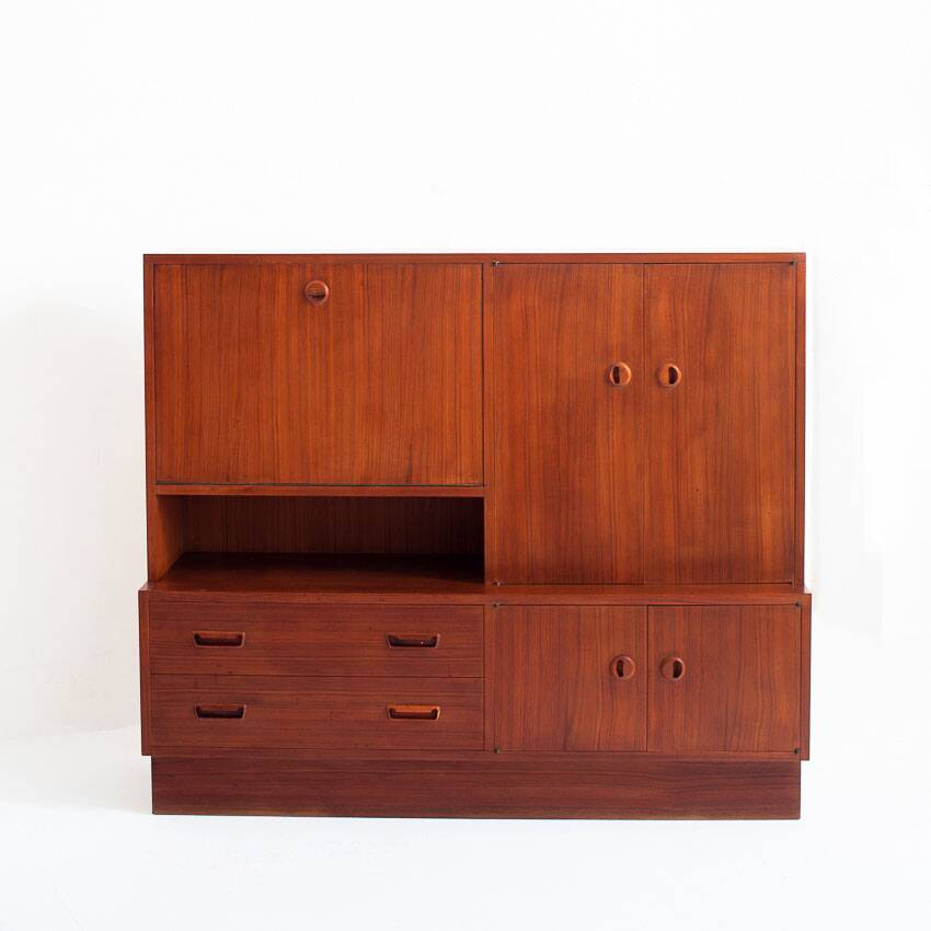 Scandinavian style teak sideboard. Vintage. France, 1960s