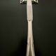 6 Silea knife holders in silver-colored metal stirrup shape