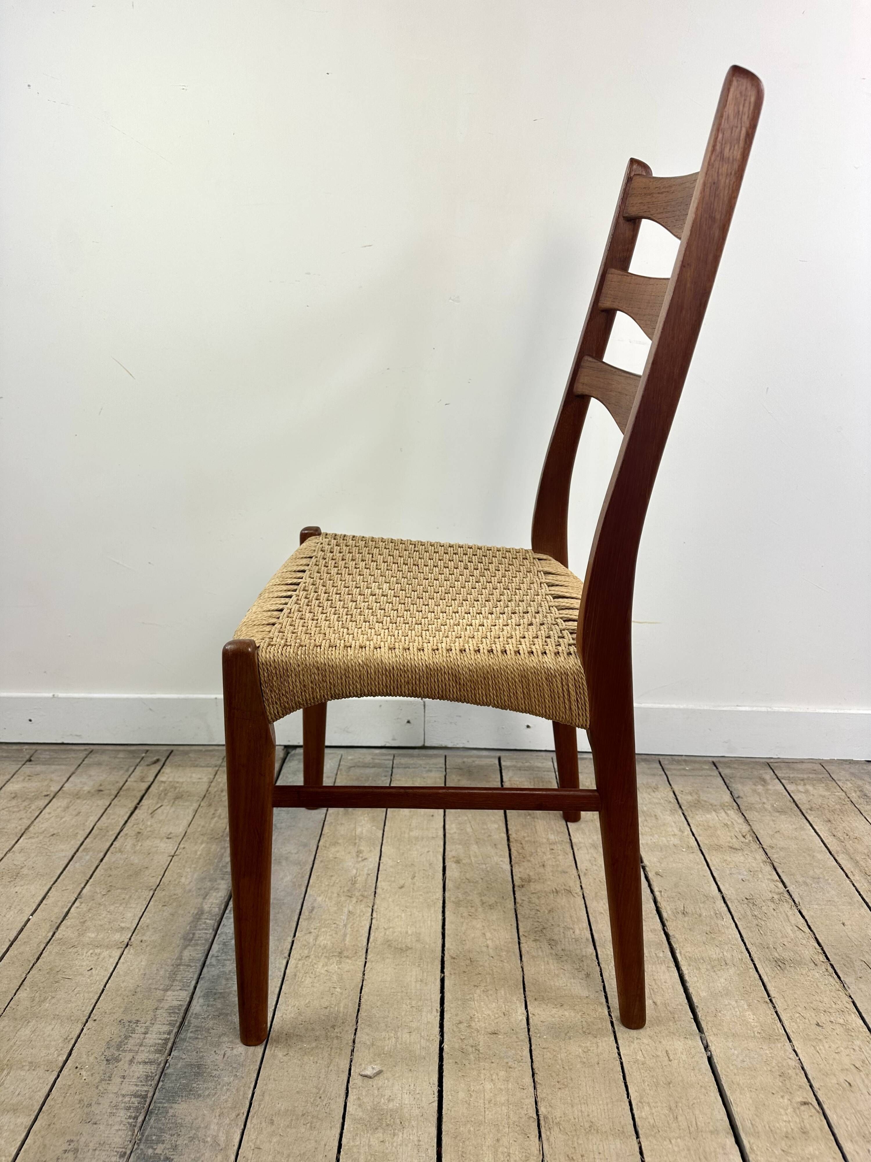 Danish vintage chairs (set of 8) by Arne Wahl Iversen 1960s