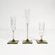 Crystal candlesticks, Rosenthal, designed by G. Jensen, Germany, 1970s