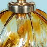 Suspension Murano ambre vintage Honsel, lampe en verre italienne