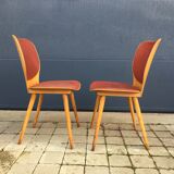 Set of 4 baumann chairs by designer max bill