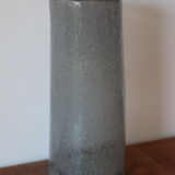 Vase soufflé en verre bullé