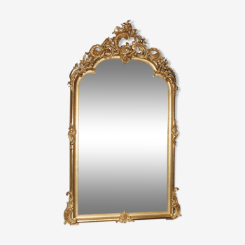 Golden mirror "Rocaille" XIX 175x107cm