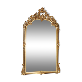 Golden mirror "Rocaille" XIX 175x107cm