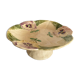Footed dish in slip, pansy compote dish, Choisy le Roi