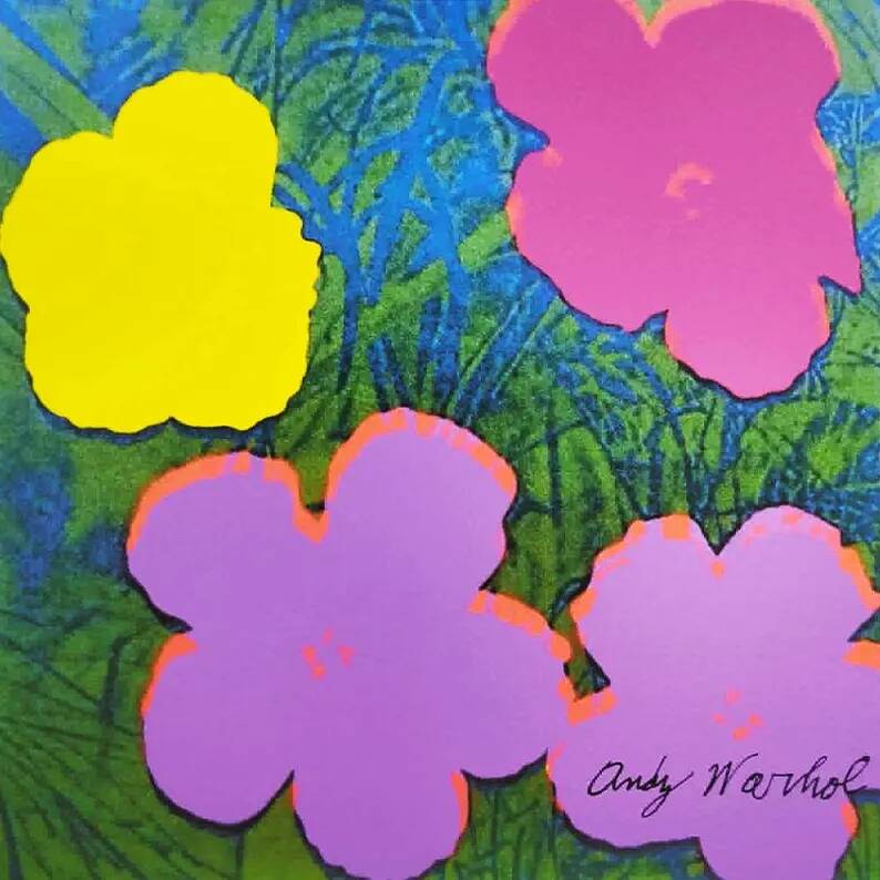 Lithographie Édition Limitée "Fleurs" par Andy Warhol par CMOA - Après - COA