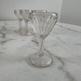 Set of 6 blown glass shot glasses