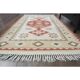 Vintage Turkish Oushak Handmade Wool Cotton Beige Area Rug 115x179