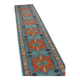 Vintage Spanish hallway rug in wool, 70 × 350 cm