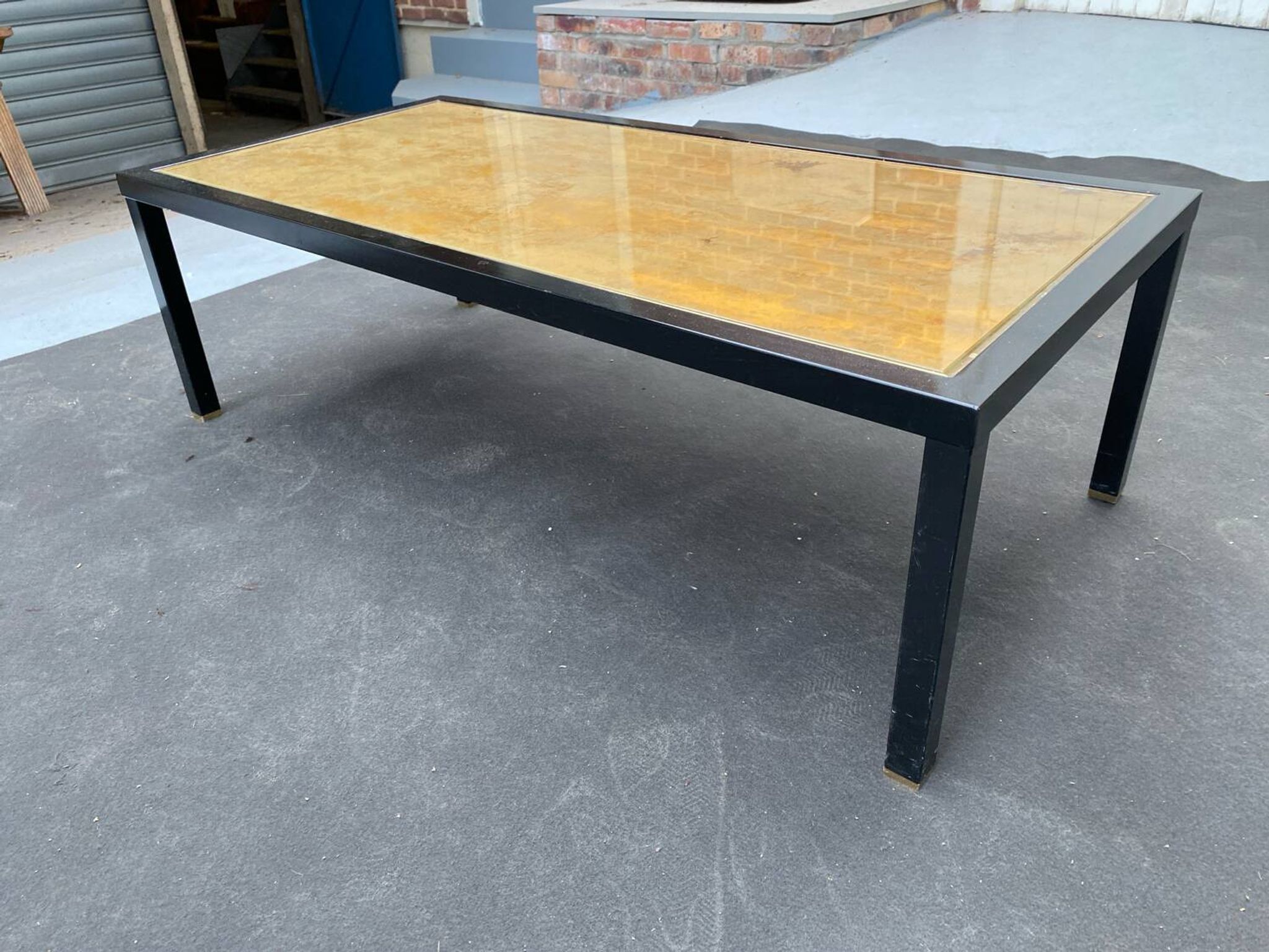 Table basse metal noir