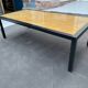 Black metal coffee table