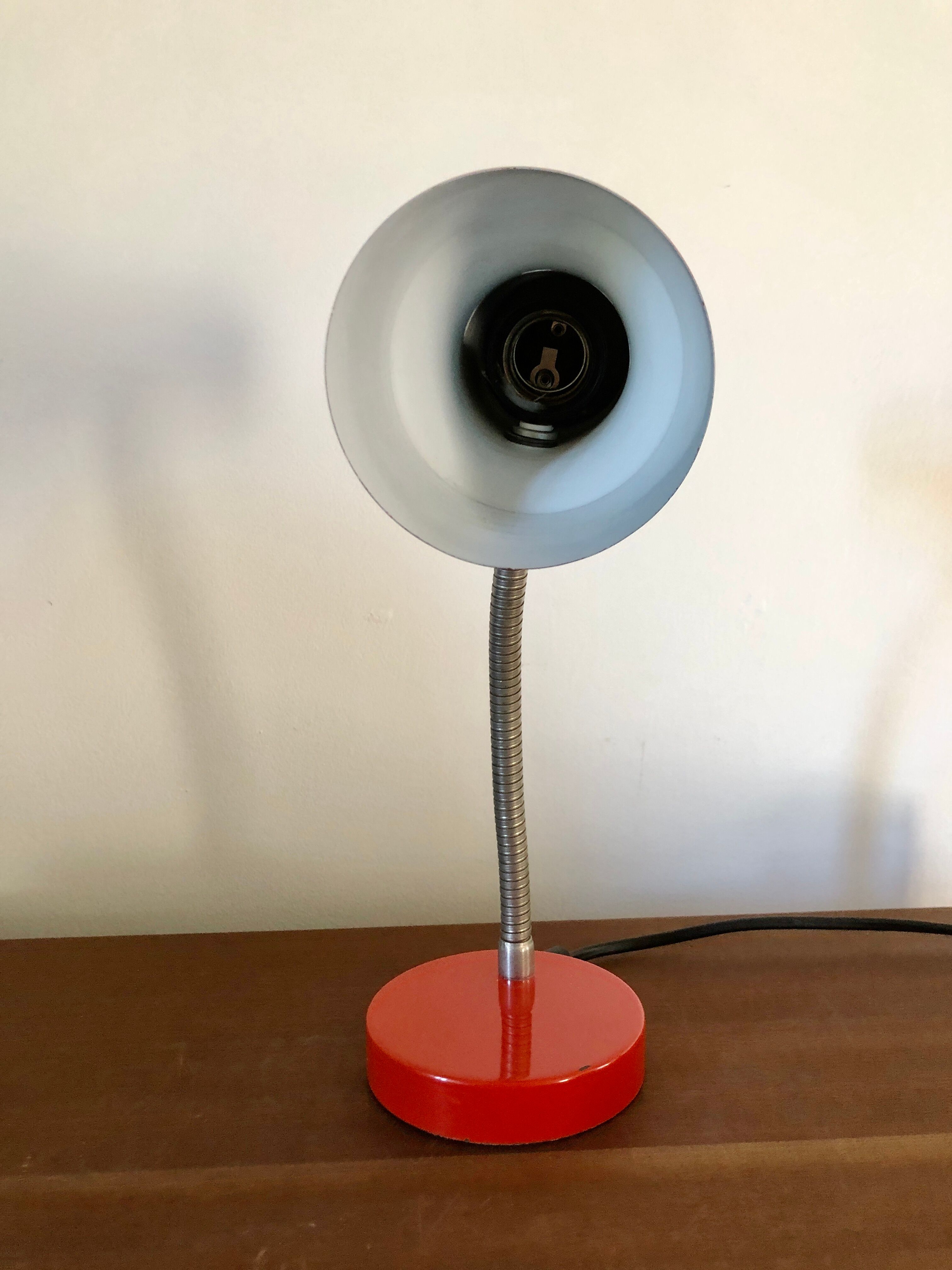 Red desk lamp 1960
