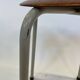Vintage school stool, 1970s industrial design, Dutch minimalist