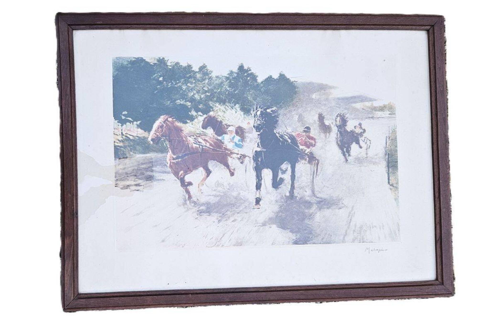 Louis Ferdinand Malespina - Aquatint Trotting Race at Vincennes