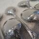 11 silver-plated ice cream scoops by Christofle Marly, 13.3 cm