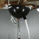 Pair of 1970s Italian Murano Opaline Glass and Brass Pendant Lights