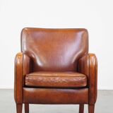 Armchair made of sheep leather