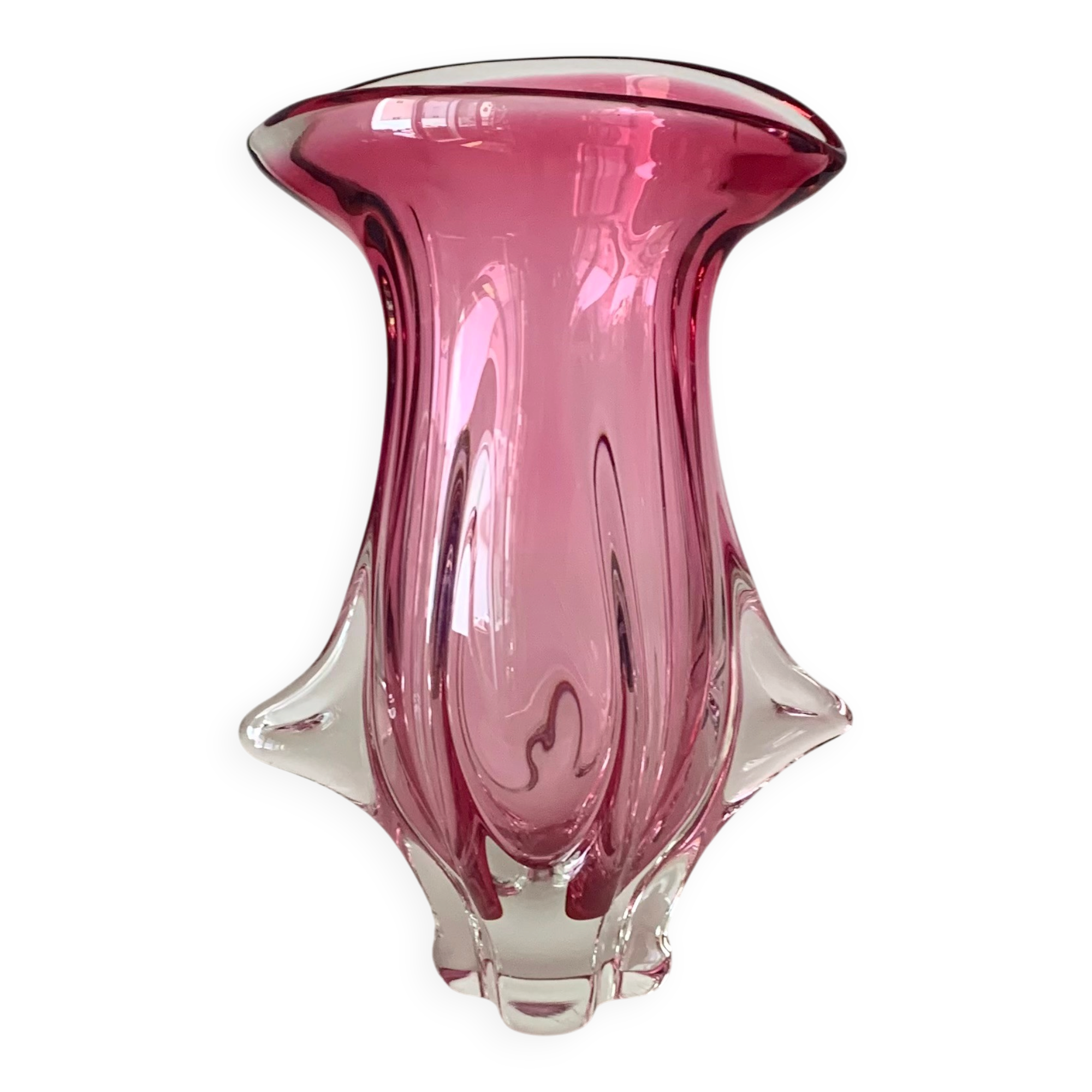 Vase by J. Hospodka for Chribska Sklarna, Czechoslovakia, 1960s