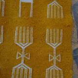 Yellow kilim handmade in pure wool 120x60cm