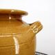 Large vintage yellow glazed terracotta jar vase