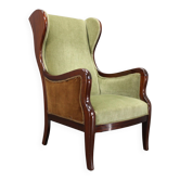 Danish mid-century wingback armchair by Frits Henningsen, 1950s