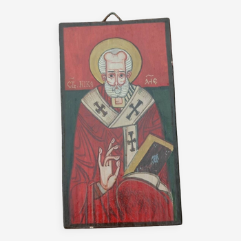 Byzantine religious icon on wood