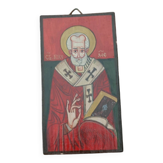 Byzantine religious icon on wood