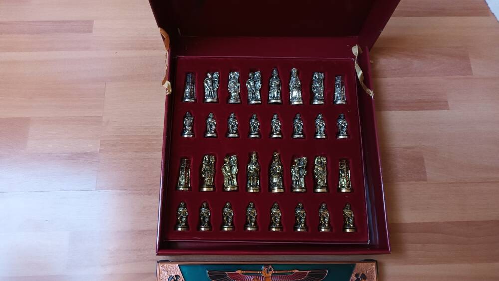 Vintage Egyptian chess set