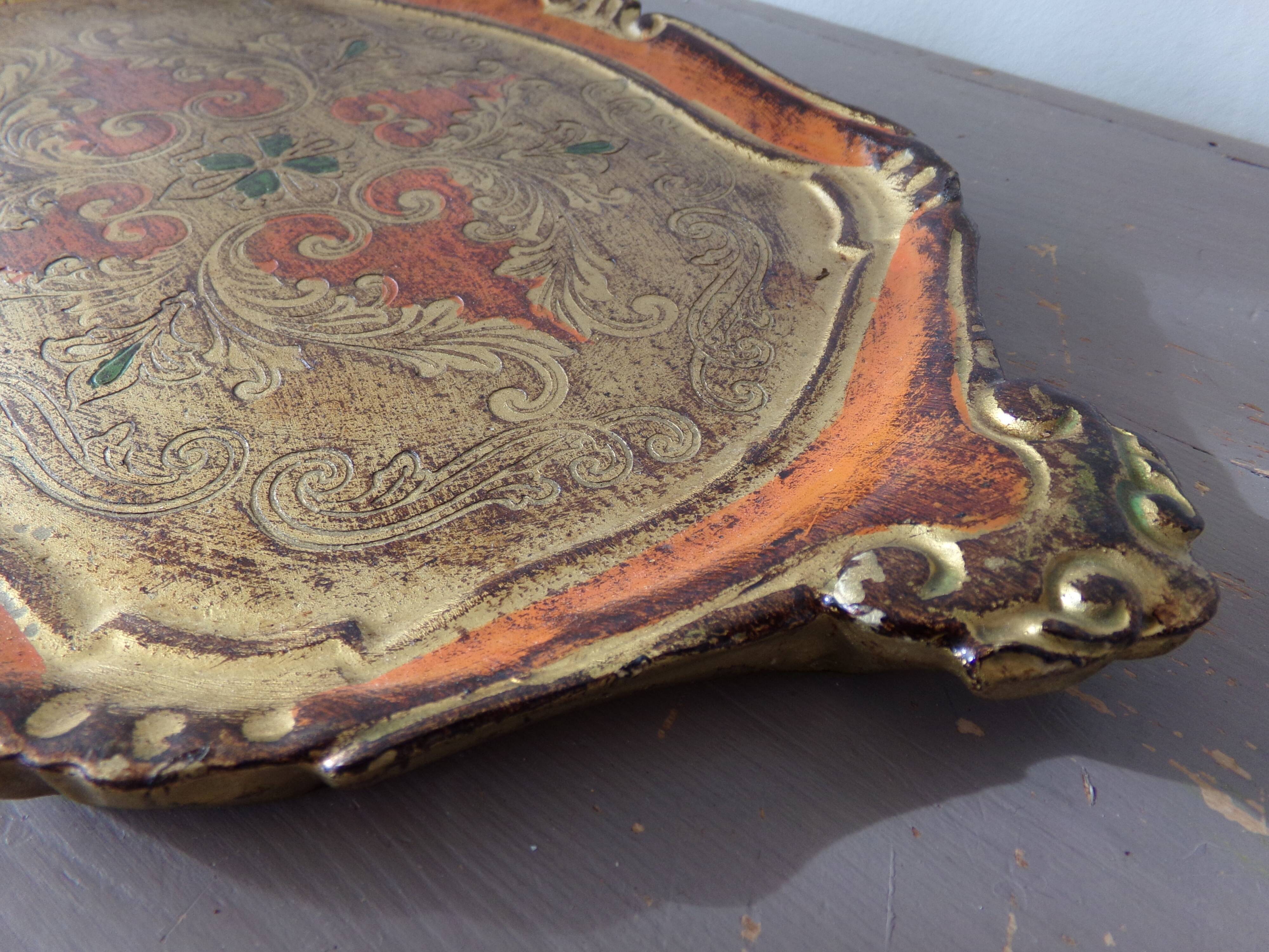 Florentine wooden tray