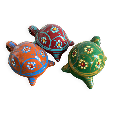 Tortues en céramique artisanat Mexicain