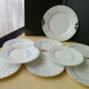 Czechoslovakia porcelain cake service Victoria China 1930s