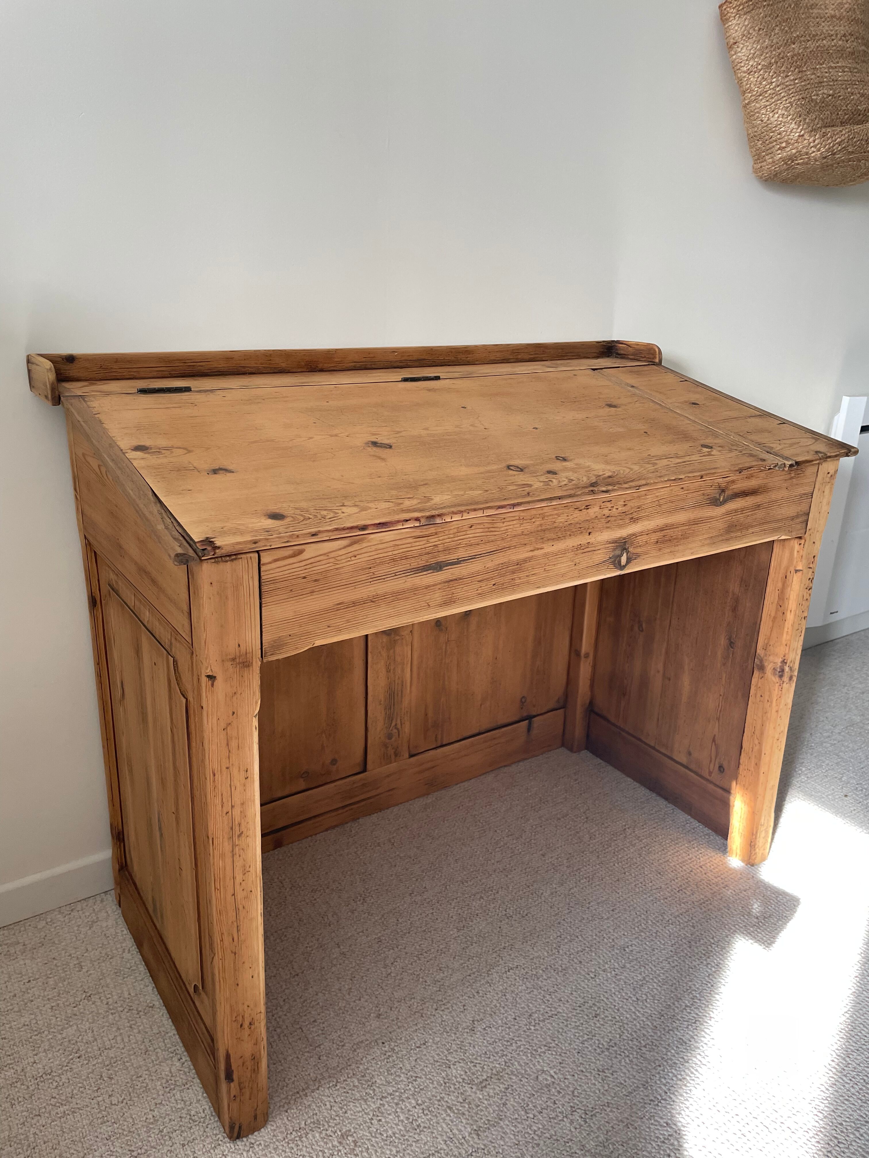 Old wood desk