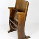 Vintage Cinema Chair TON (Thonet), 1940s Czech, Wooden Theatre Seat