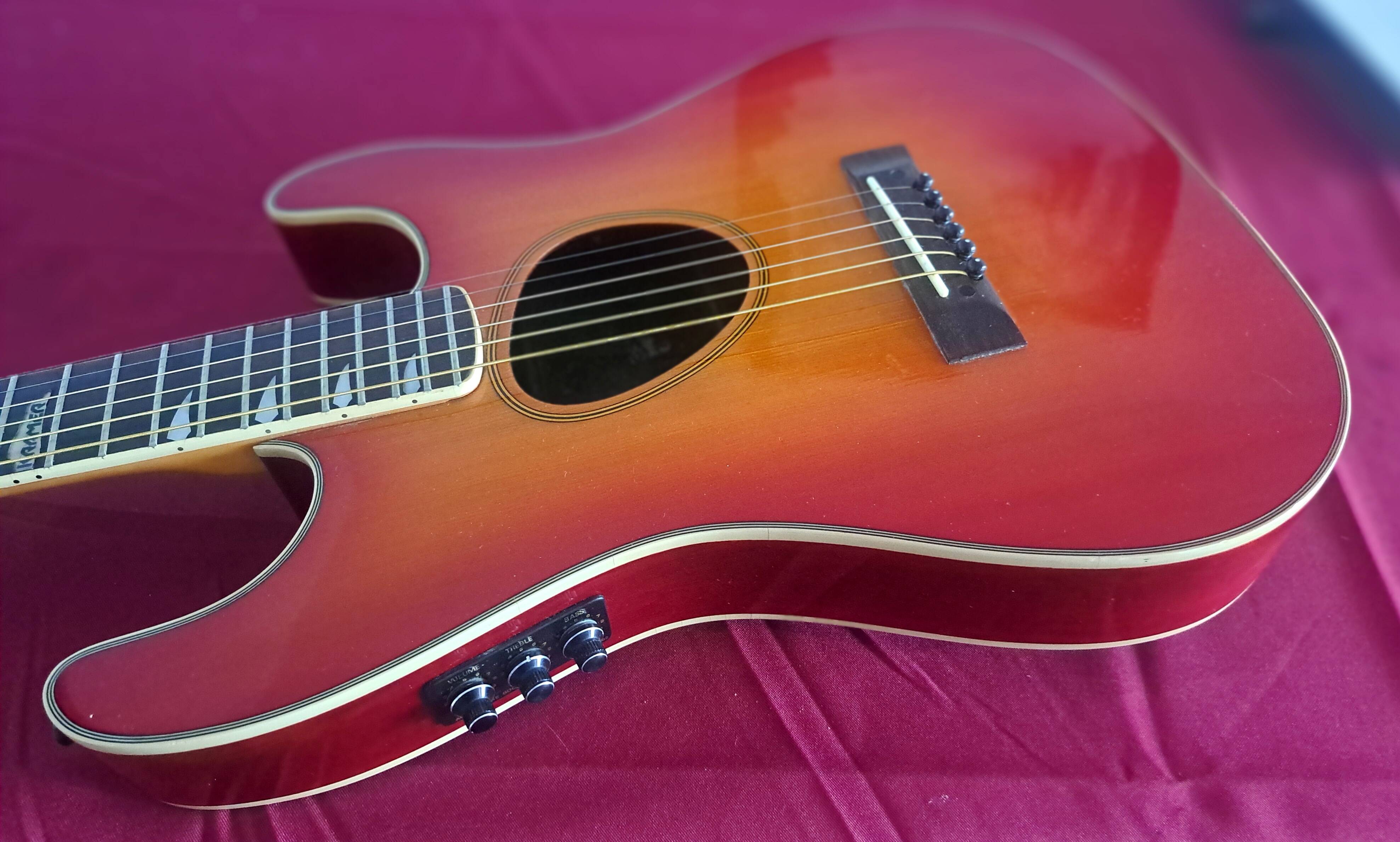 Kramer electro-acoustic guitar ferrington series usa,1986