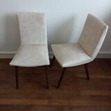 Pair of chairs in skai 60s