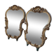 Pair of mirrors style louis xv rocaille in gilded wood carved 1900