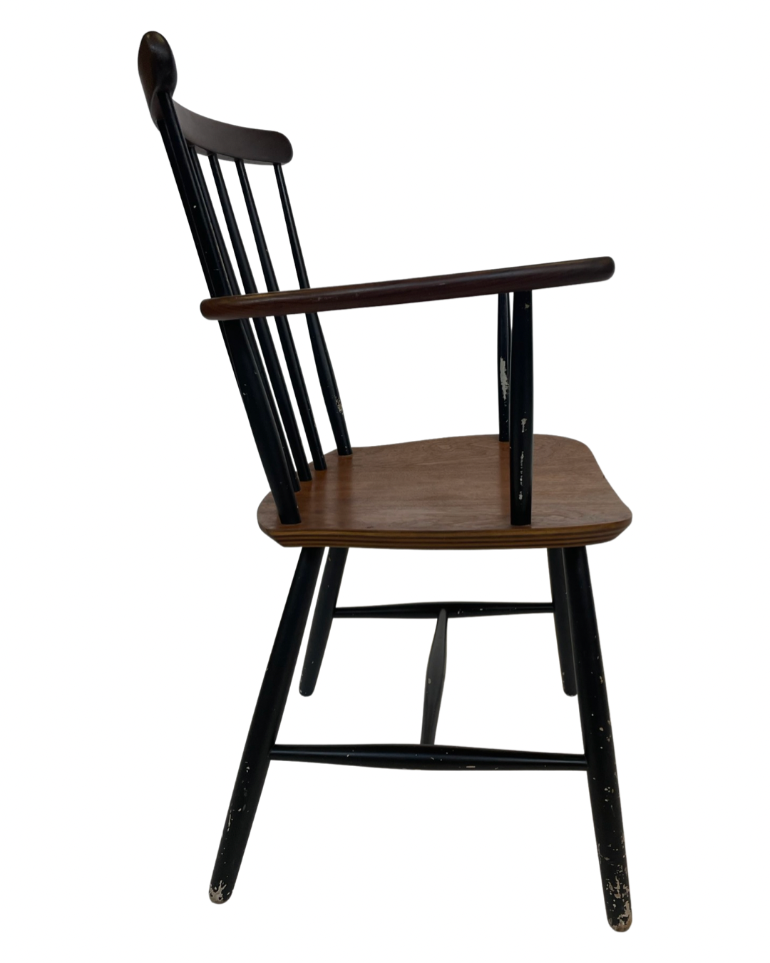 Chaise de bar vintage avec accoudoirs Billund Traevarefabrik Denmark Design