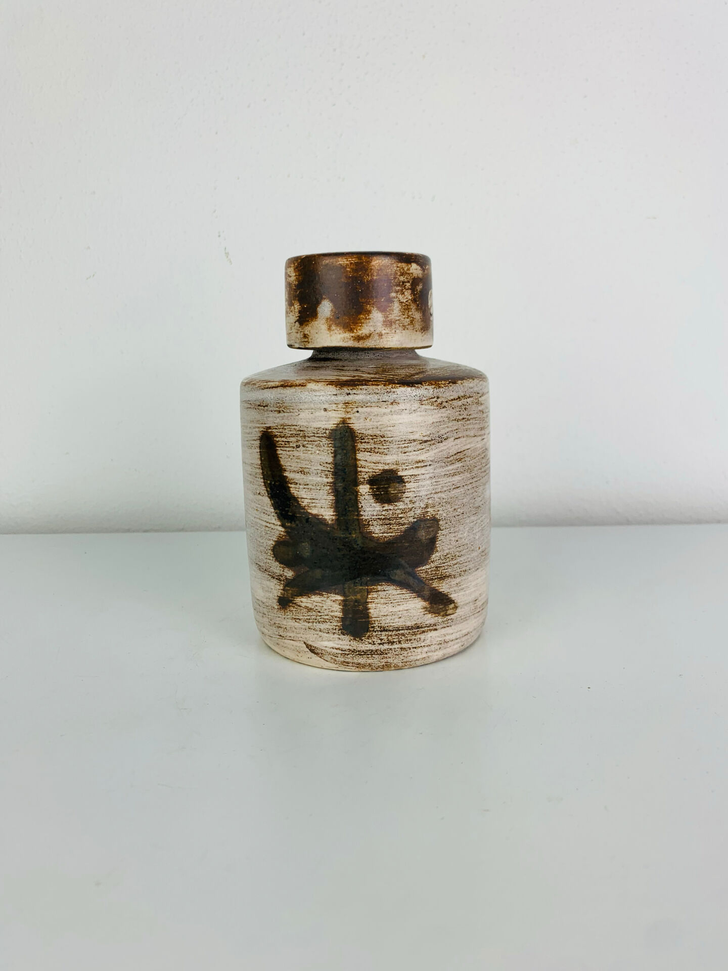 Ceramic bottle by Henri Cimal, Galerie de la Courtine, 1960s