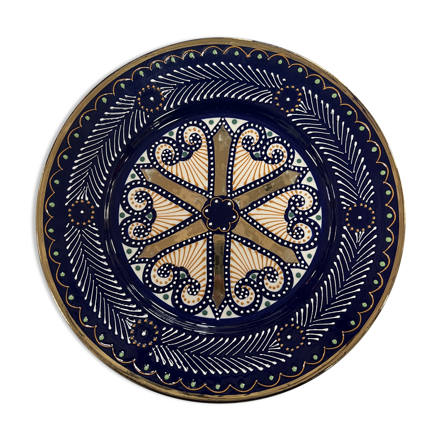Vintage decorative plate HB Quimper