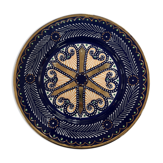 Assiette décorative vintage HB Quimper