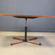 Modernist copper coffee table adjustable in height, 1960s