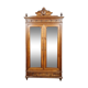 Louis XVI style wardrobe in walnut with blond patina circa 1880